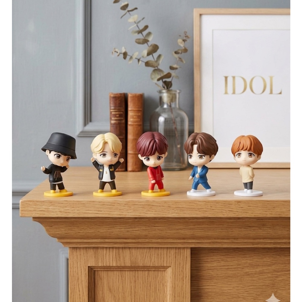 McDonald's Collectible 5 in Red, Black & Blue Outfits